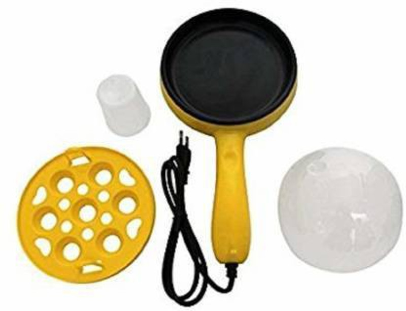 SIYA INFOTECH Multi-Function 2 in 1 Electric Egg Boiling Steamer Egg Frying Pan | Automatic Off with Egg Boiler Machine Non-Stick Egg Cooker (Multicolor, 7 Eggs) HANDLE BOILER Egg Cooker(Multicolor, 7 Eggs)