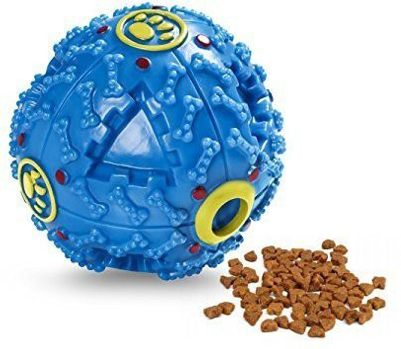 Rvpaws Giant Playful Cum IQ Treat Dispenser Chew Ball Bite Resistant and Training Toy Rubber Chew Toy, Treat Dispensing Toy For Dog