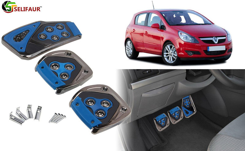 Selifaur B4P296 - Car Pedals Pad Covers Set Car Pedal