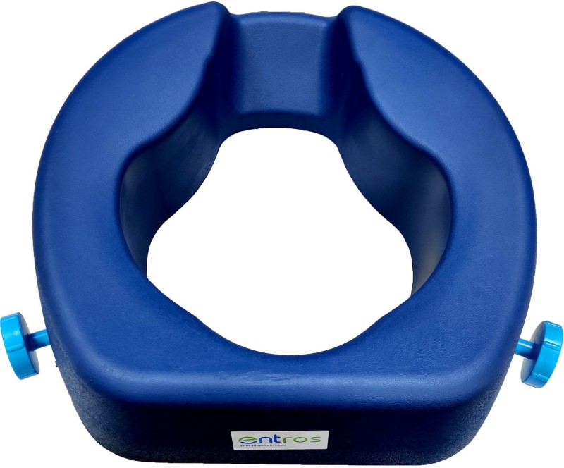 Entros SC7060CPU Portable Light weight Bathroom Raised Anti Skid Commode Seat Extension Comfortable Toilet Seat Commodes for Men & Women Commode Chair(Blue)