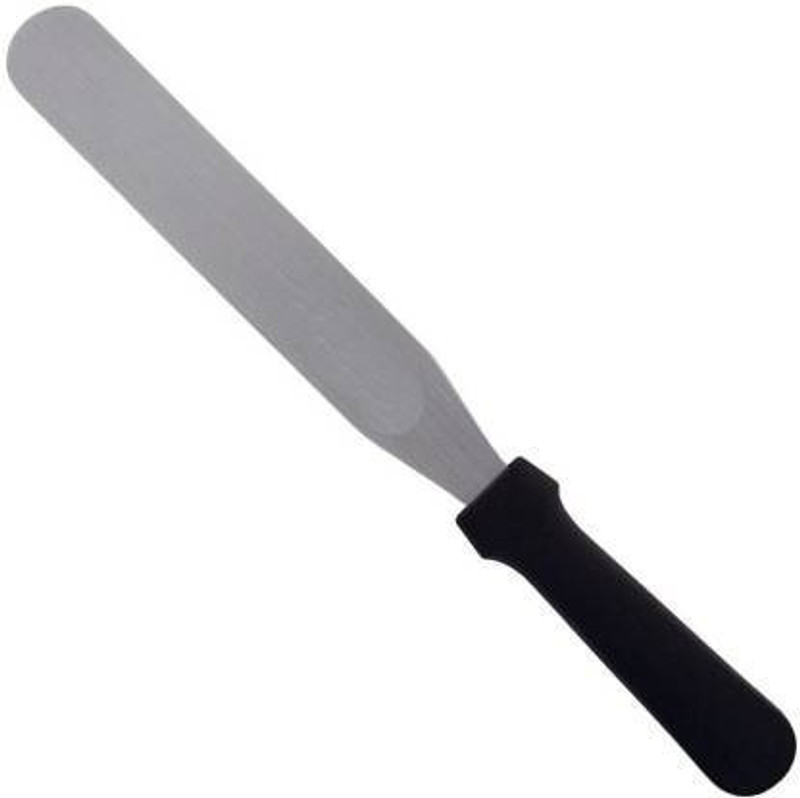 Roult Stainless Steel Cake Palette Knife / Stainless Steel Icing Spatula Stainless Steel, Plastic Cake Servermulticolor (Silver, Pack of 1) Stainless Steel, Plastic Cake Server(Black, Pack of 1)