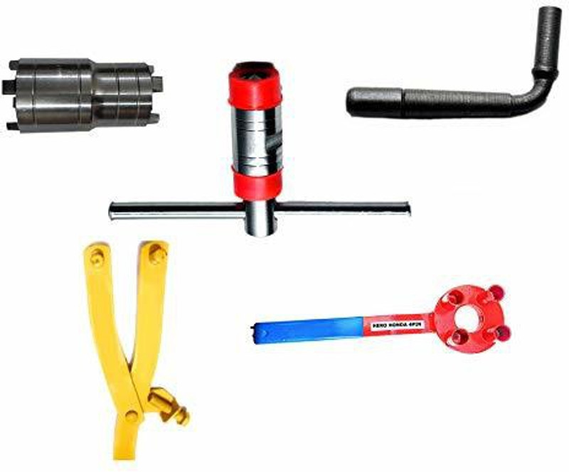gizmo 5 Pieces Repairing Tool Set Hero Honda & CD100 Motorbike Made on CNC Machine -Ma Vehicle Tool Kit