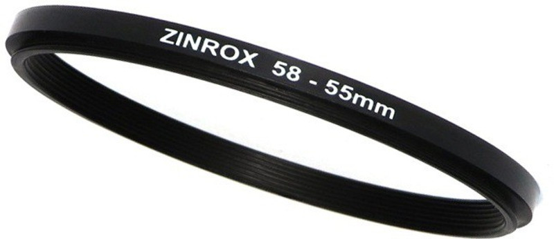 ZINROX 58-55mm Step Down Lens Filter Adapter Ring - Set of 1 Piece - Allows You to Fit Smaller Size Lens Filters on a Lens with a Larger Diameter - Size : 58-55mm Step Down Ring(58 - 55 mm)