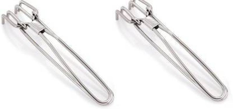 EKiN Stainless Steel Wire Tong 25 cm Pakkad Utensil Holder with Easy Gripping Handle 25 cm Serving Pakkad(Pack of 1)