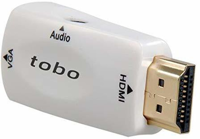 TERABYTE TV-out Cable Hdmi to vga Adapter Cable HDMI Male to VGA Female Video Converter(Black, For TV)