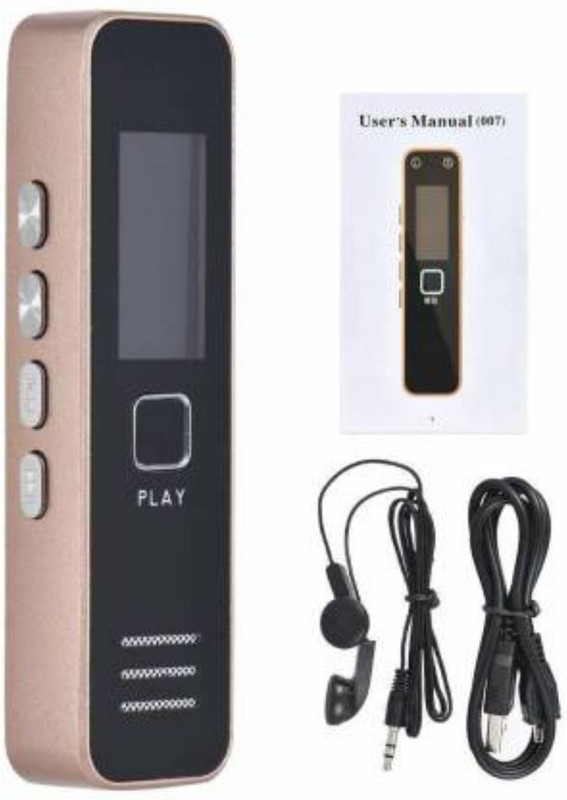 PAROXYSM Digital Voice Recorder MP3 Player with Display Screen NA Voice Recorder(1.2 inch Display)