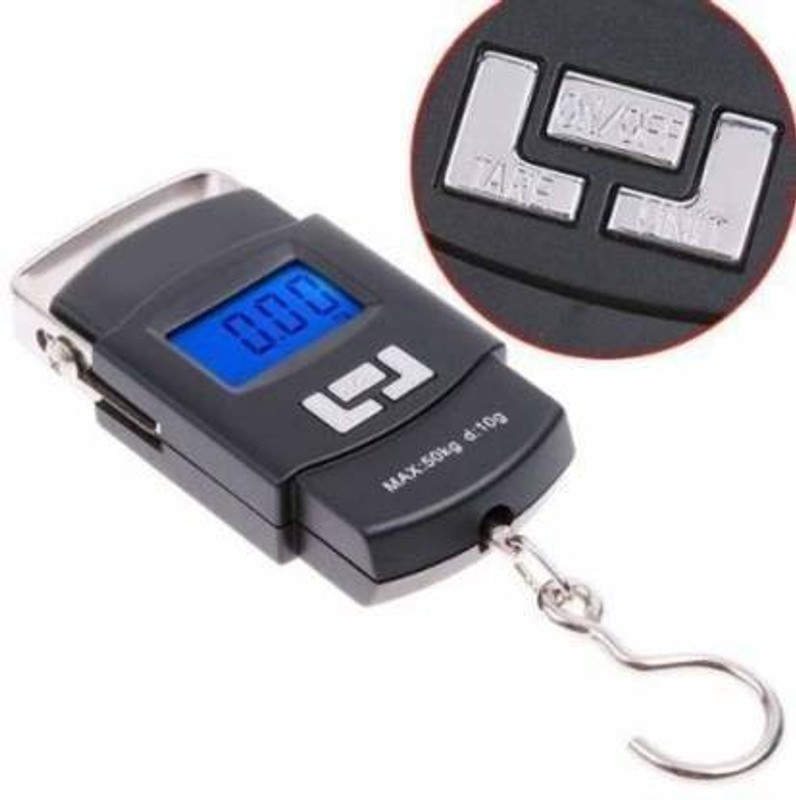 RAJA Portable Luggage Weighing Scale Weighing Scale with Led Screen Weighing Scale(Black, Blue)