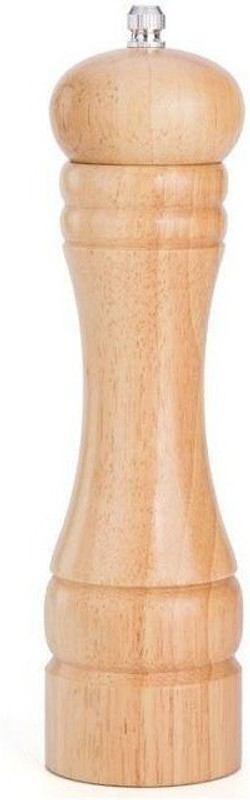 Alpyog Kitchen manual salt and pepper spice seasoning sprinkler grinder mixer crusher Wooden Traditional Pepper Mill(Beige, Pack of 1)
