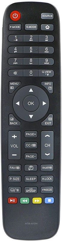 EHOP Control fit for LCD LED TV HTR-A10H Htra10h Haier Remote Controller(Black)