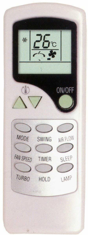 Hybite VOLTAS Air Conditioner Remote Compatible with VOLTAS AC Remote Control (Please Match Your Old Remote) VOLTAS AC Remote Controller(White)