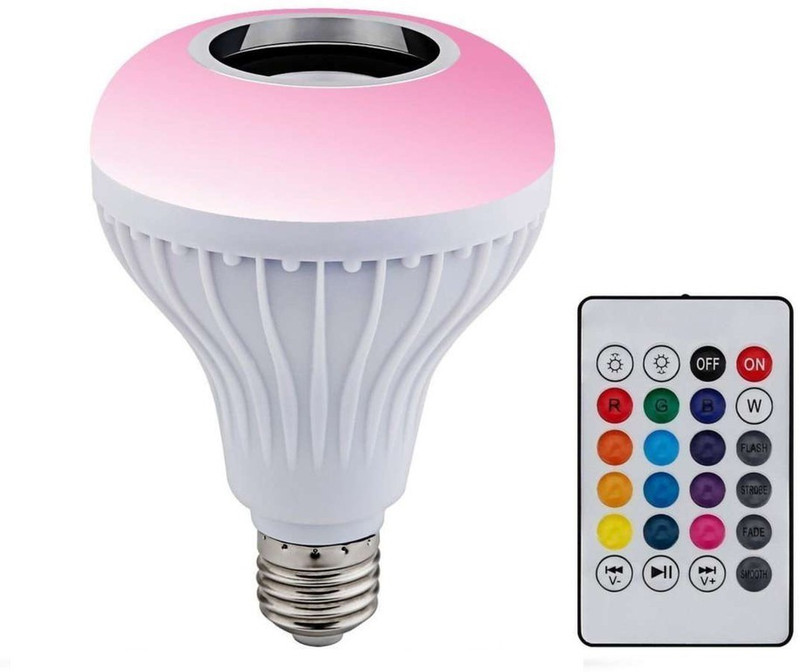 Palnek Portable Bulb Bluetooth Speaker with Changing Color Light for Party Compatible with All Android & IOS Devices Smart Bulb