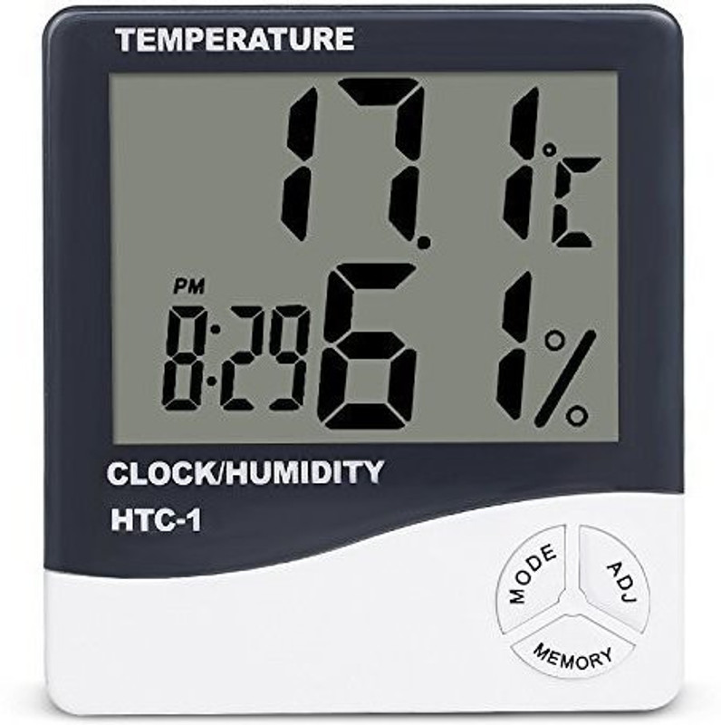 JAAP Indoor Digital Humidity Temperature Thermometer Sensor,Hygrometer Meter Gauge with LCD Display Touch Free Kitchen Thermometer