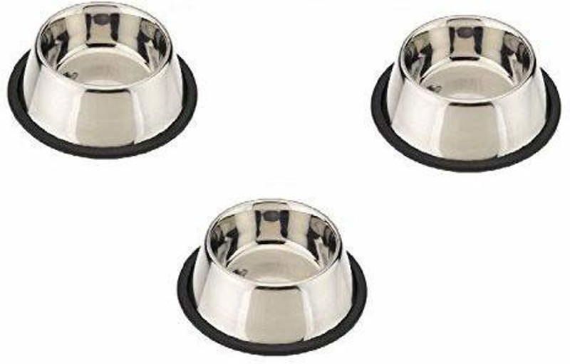 Petwell ROUND Steel Pet Bowl(500 ml Steel)