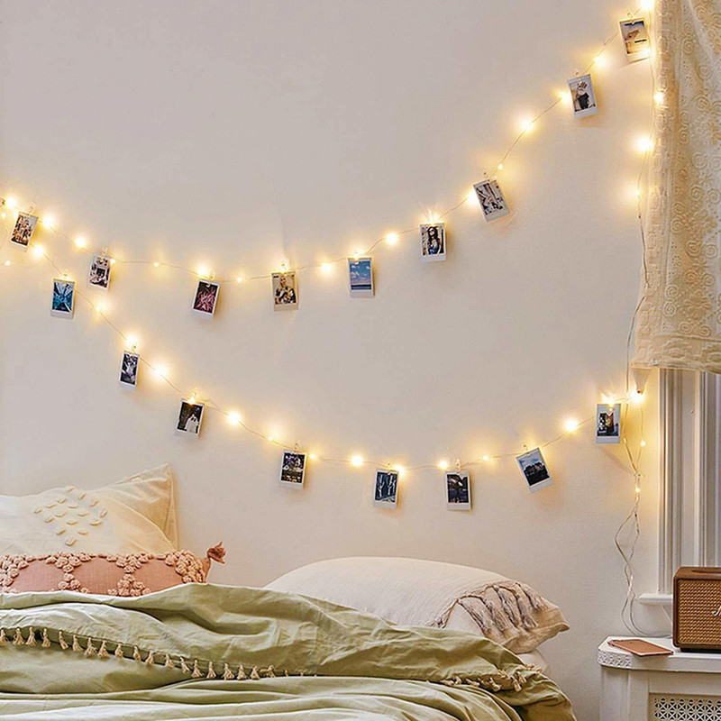 AKHAND SALES Yellow Clip Light Chain Plastic Light Hanging Chain Rod
