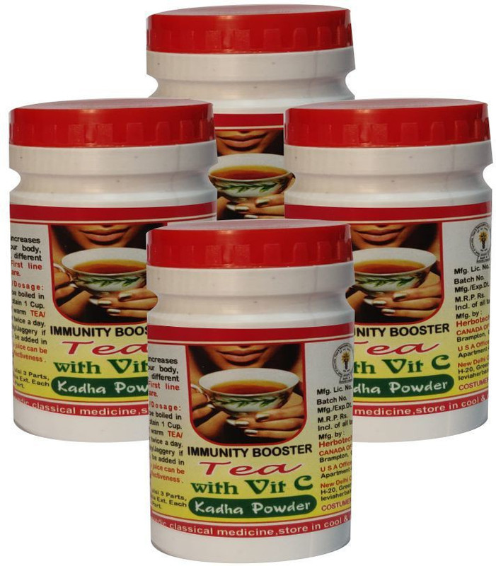 Dr. Thapar's IMMUNITY BOOSTER AYUSH MINISTRY AYURVEDIC KADHA / TEA with VIT C Buy 3 get 4(Pack of 4, 120)