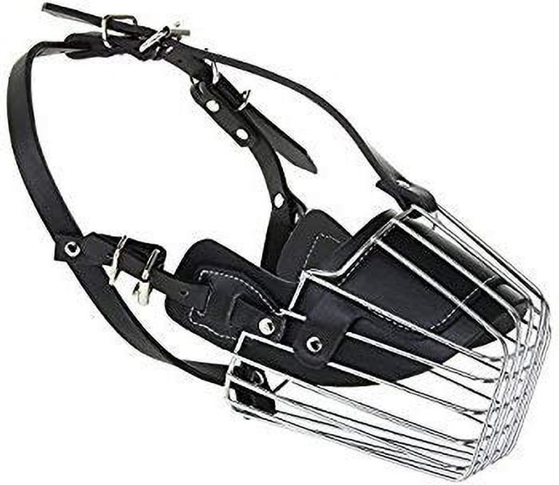 JSK Extra Small Strips Dog Muzzle(Black)