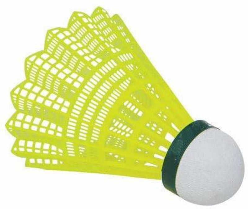 RS RETAILS | Shuttle Cock, B-201 | Stable Flight, Fast Recovery & Durable | Nylon Shuttle  - Green(Medium, 77, Pack of 10)