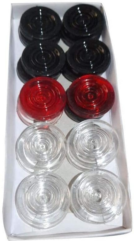 RJ Gallery Crystal coins set of 20 Carrom Pawns(Pack of 20)