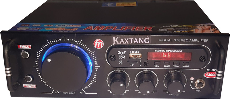 KAXTANG DJ remix 13000 MODELS BIG NOPE Full Black Digital Stereo With BT/ USB/ SD-Card /FM /AUX 5000 W AV Power Amplifier(Black)