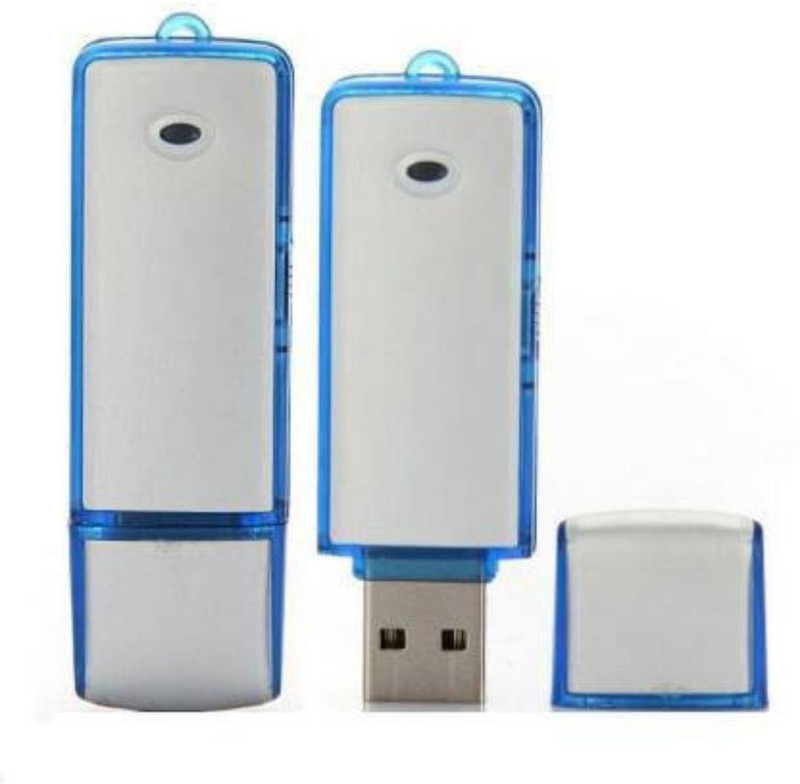 PAROXYSM Pen Drive Shape SPY Voice Recorder USB 4GB Memory INBUILD Flash Rechargeable Light Does NOT Flashes While Recording, Blue. 4 GB Voice Recorder(0 inch Display)