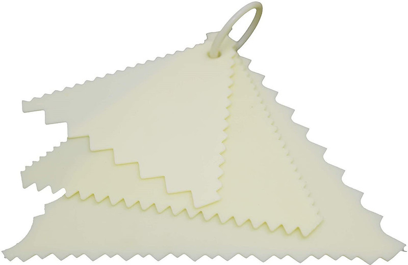 Rinkle Trendz Scrapper Baking Comb(Plastic Pack of 3)