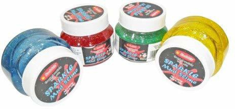 MON N MOL Latest Pack of 4 Slime Gel Light Modeling Air Dry Magic Clay Jelly for Kids and Teens Multicolor Putty Toy