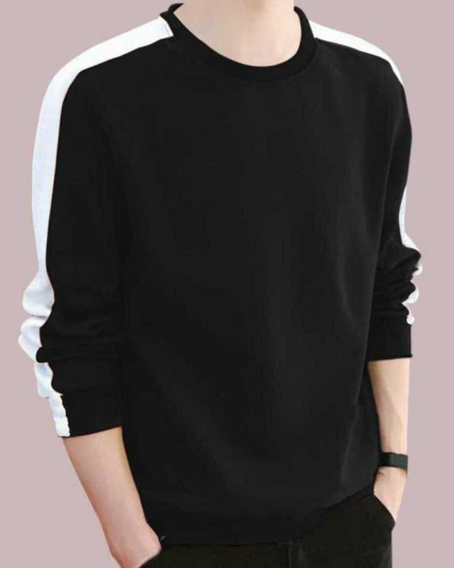 FastColors Printed Men Round Neck White, Black T-Shirt FastColors Printed Men Round Neck White, Black T-Shirt
