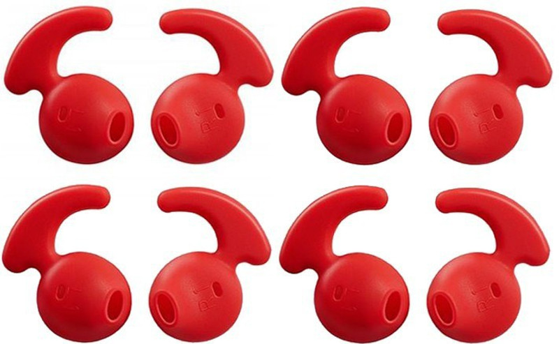 Qweezer 8 Pcs (4 Pair) Earbuds Anti-Slip Silicone Ear Tips for S7ede edge, Sasung Level U EO-G920 Redtooth Earphone (Red) In The Ear Headphone CushionÂ Â (Pack of 8, Red) Silicone replacement In The Ear Headphone Cushion(Pack of 8, Red)