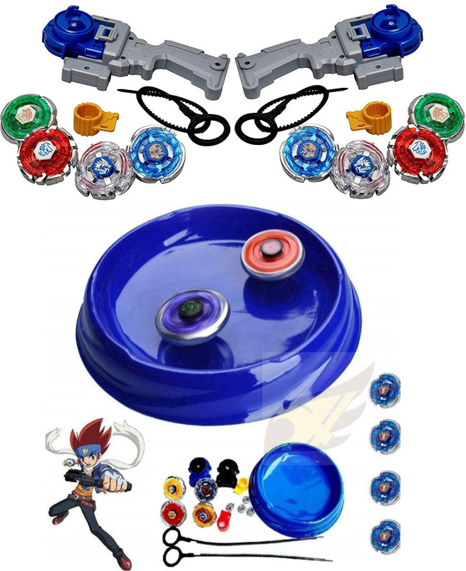 Authfort Bey-blades New 12 in 3 Toy Set with Stadium and 2 Launchers pack of 3 pieces(Multicolor)