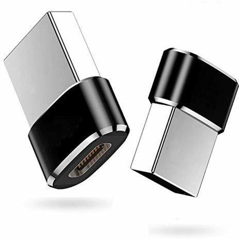 A3sprime Mini Type C Female to USB Male Connector USB Adapter(Black)