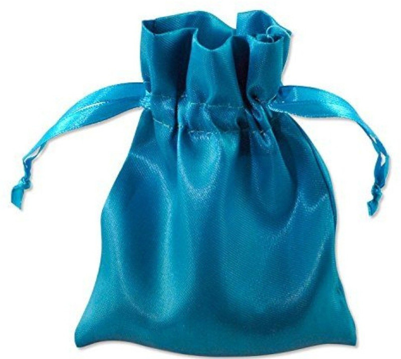 IBDA (Pack of 11) Magnifying Blue Gift Pouches ,HandBags , Elegant and Attractive, Potli , Pouches, Draw String Bags. Potli(Pack of 11)