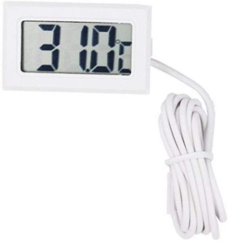 DUMDAAR -50° to 110°C Digital Mini Fridge Thermometer Portable LCD Electronic Thermometer Temperature Meter with External Sensor Probe for Fridge Freezer Refrigerator Coolers Chillers Indoor Kitchen Cooking Instant Read Thermocouple Kitchen Thermometer Instant Read Thermocouple Kitchen Thermometer