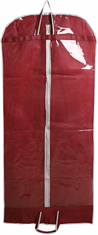Home Decor Expert Sherwani Maroon Sherwani Cover with Transparent View, Non woven HDEMRSHER(Maroon)