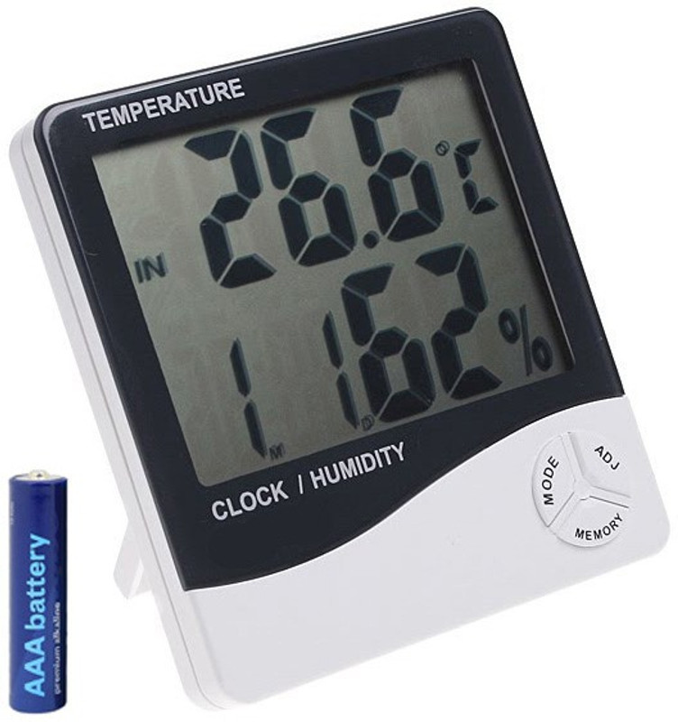 Geek Lab Digital Hygrometer Thermometer Humidity Meter with Clock LCD Display HTC-01 Clock / Humidity Temperature Meter Hydrometer