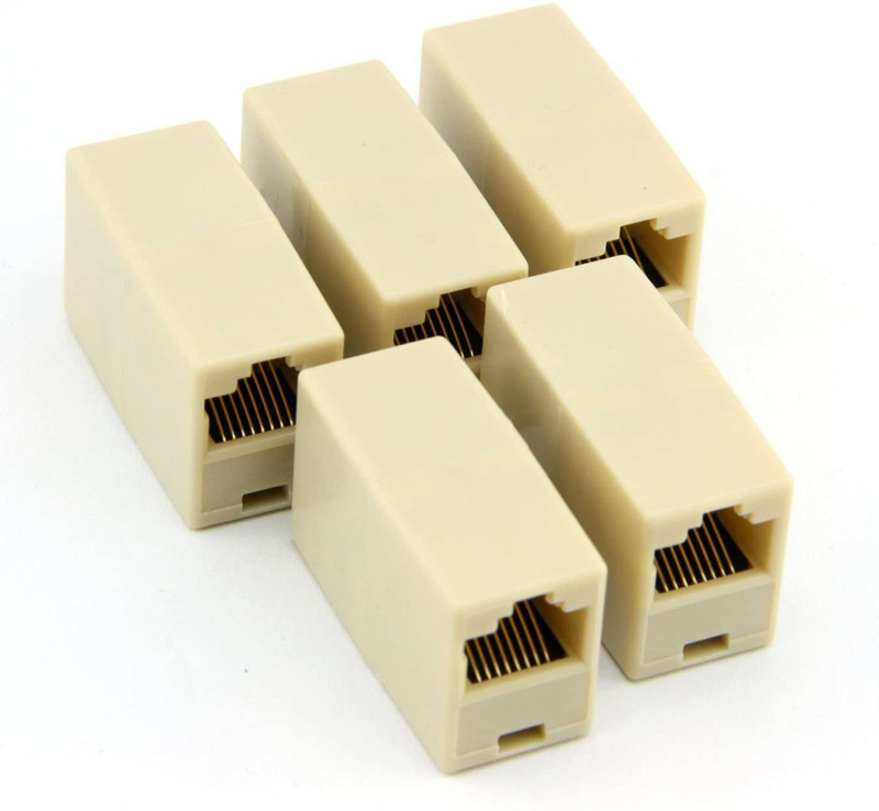 Techy-tech RJ45 Coupler Wireless Ethernet Lan Adapter compatible with Windows(900 Mbps)