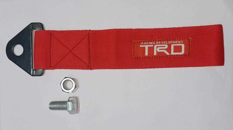 Auto MT TRO RED TOW BELT & STRAP, Premium Red Universal Front & Rear Tow Strap/Tow Hook Ribbon pack 1 0.2 m Towing Cable(Nylon, 1500 kg Pull Capacity)