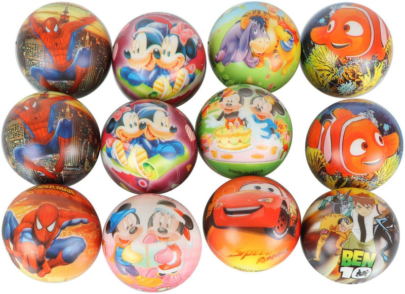 Scorpion Foam Sponge Balls,Cartoon Prints balls  - 6 cm(Multicolor)