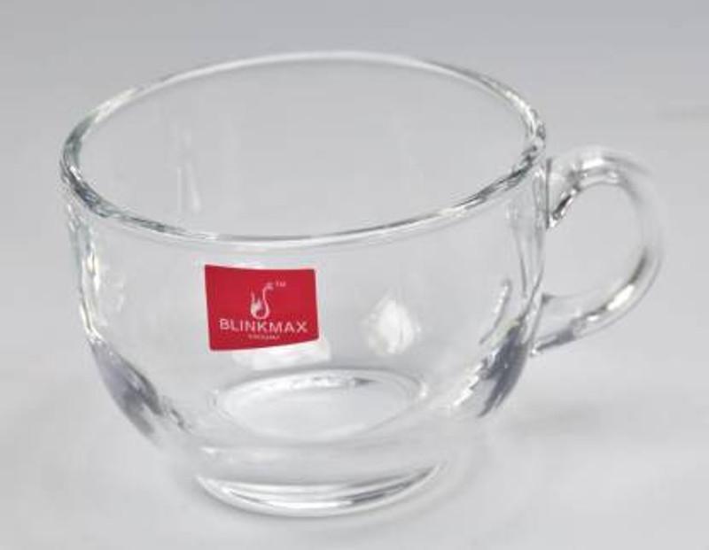 Seaca Pack of 6 Glass BLINKMAX GREEN TEA CUP(Clear, Cup Set)