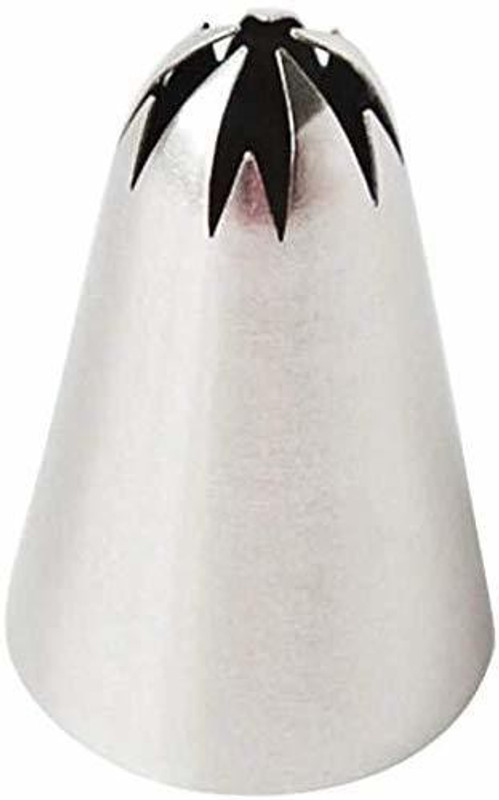 Perfect Pricee 1 Piece Nozzle (2F) Large Size Rose Flower Cake Decorating Icing Tip Cupcake Nozzles Decoration Steel Star Icing Nozzle(Silver Pack of 1)