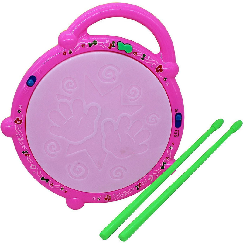 spincart Musical Flash Drum For Babies(Pink)