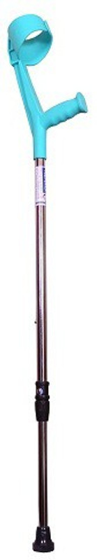KENKO mobility i-31 SEA GREEN AND CHROME ELBOW CRUTCH WITH HEIGHT ADJUSABLE, UNISEX, UNIQUE AND BEST QUALITY Walking Stick