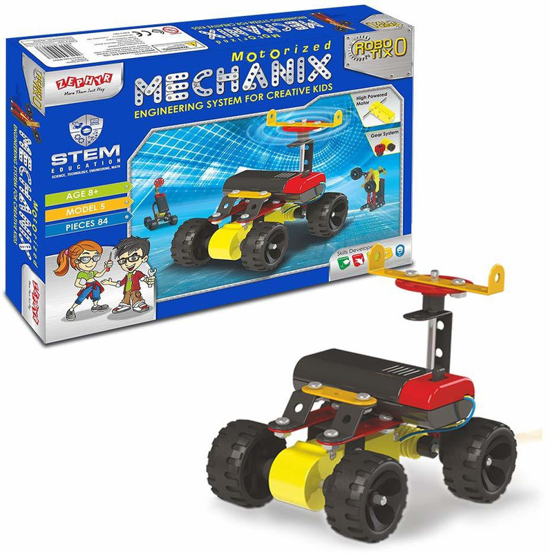 ZEPHYR Metal Mechanix -3 Engineering System For Creative Kids(Multicolor)