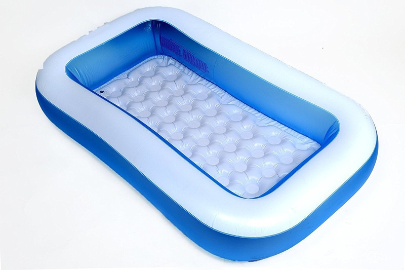 FOROLY Inflatable 5 ft Bath Tub Cum Rectangular Swimming Pool(blue,white)