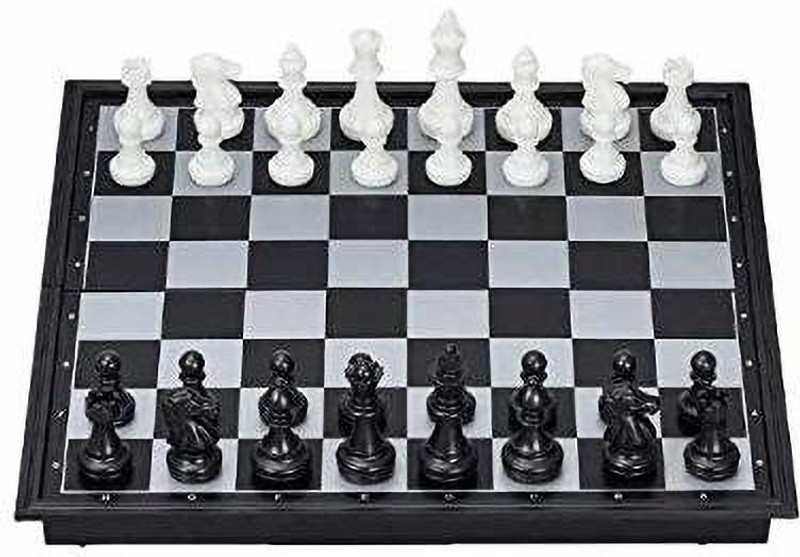 mega star Magnetic Folding Travelling Chess Board Game - L25 x B25 x H4 cm Board Game Accessories