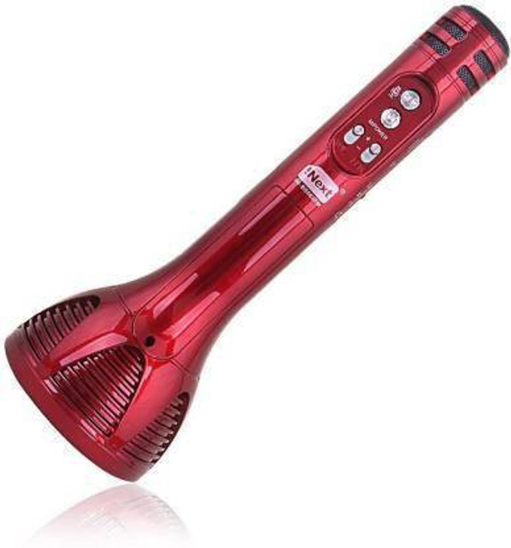 Inext BS-583 inbult FM Wireless Singing Microphone with Echo Treble, Bass Adjustment mic with Speaker and fm Microphone