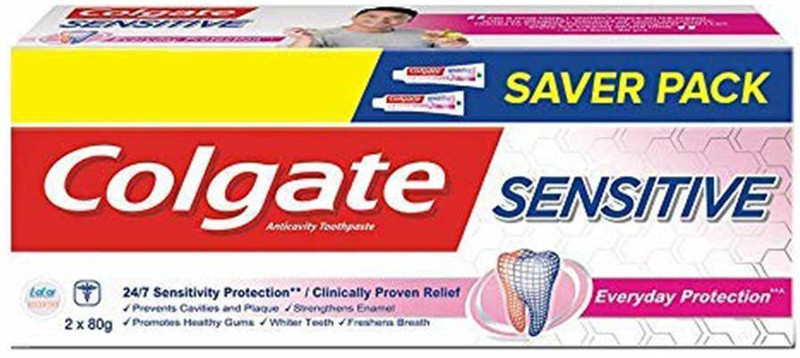 Colgate Sensitive Everyday Protection toothpaste 80g (Pack of 2) Toothpaste(160 g, Pack of 2)