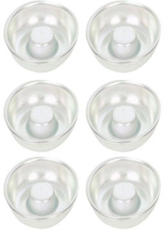 Rinkle Trendz Aluminium Cupcake/Muffin Mould 6(Pack of 6)