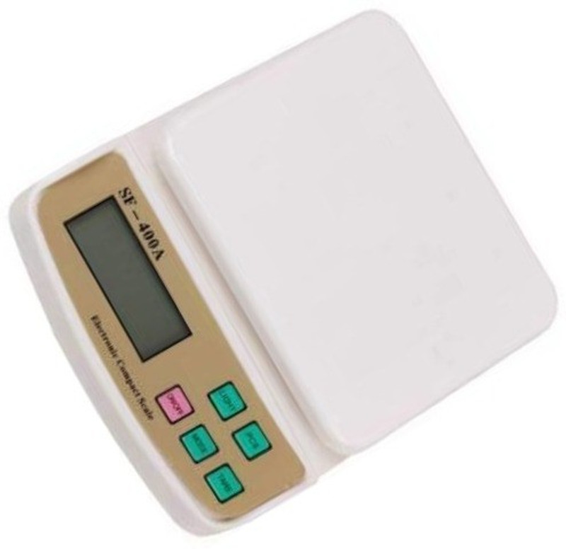 richview Digital 10kg x 1g Kitchen Scale Balance Multi-purpose weight measuring machin Weighing Scale(White)
