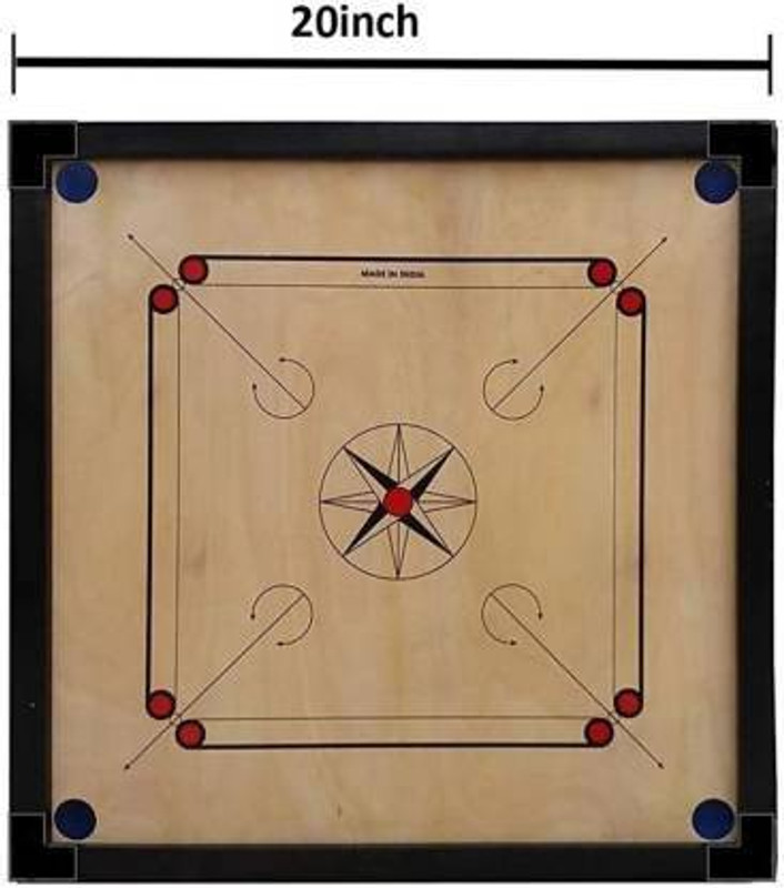 KRISHNA VERMICOMPOST CARROM BOARD 20 cm Carrom Board(Multicolor)