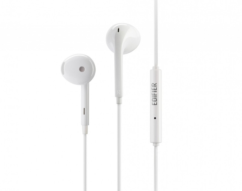 Edifier P180 Plus Earbuds with Remote and Mic Wired(White, In the Ear)